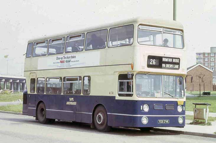 West Midlands PTE Daimler Fleetline MCW 4174